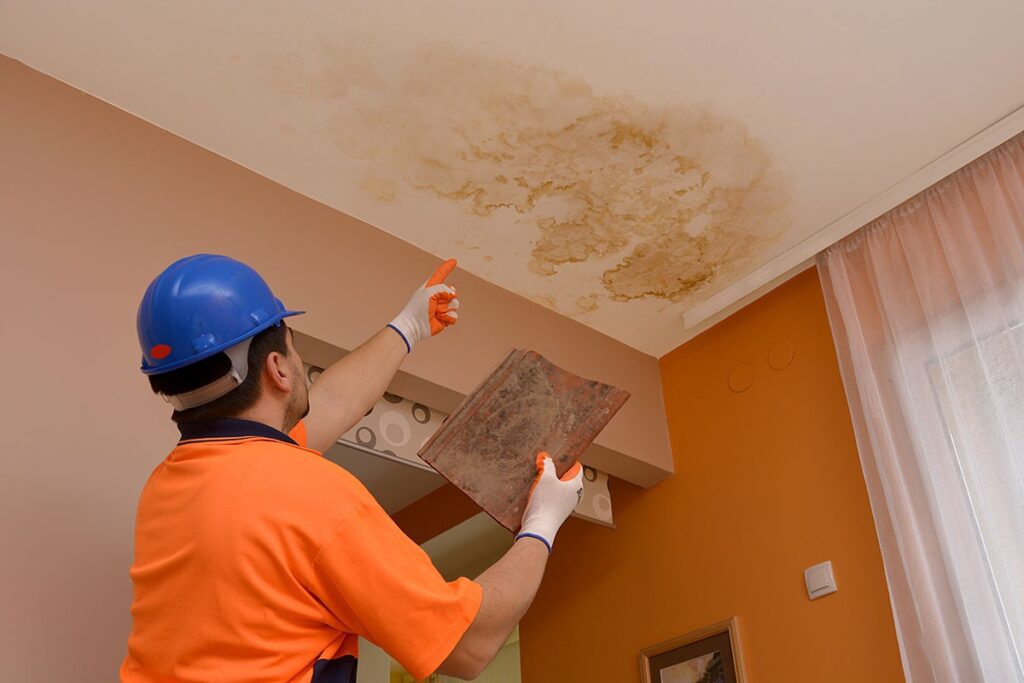Damaged roof
